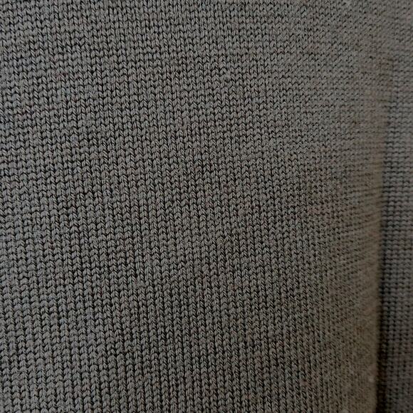 Eileen Fisher Mock Neck Tunic Sweater | Merino Wool | Olive Green | Women's L - Picture 5 of 9